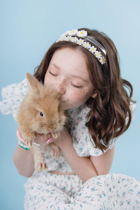 Daisies White Headband