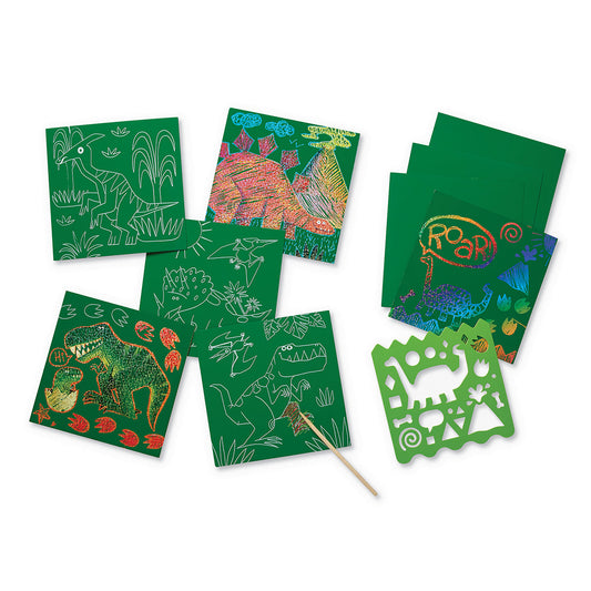 Sparkle Scratch Art - Dinosaur