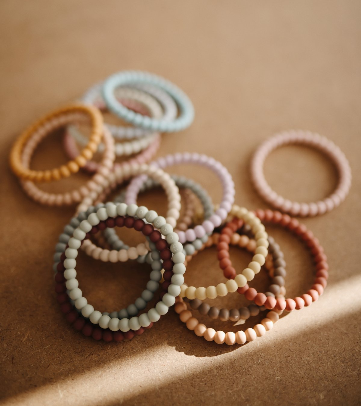 Pearl Teething Bracelet 3-Pack (Green Tea/Cool Gray/Sea Salt)