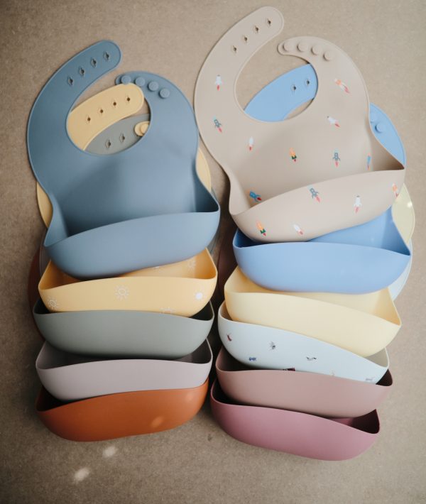 Silicone Baby Bib | Pink Confetti