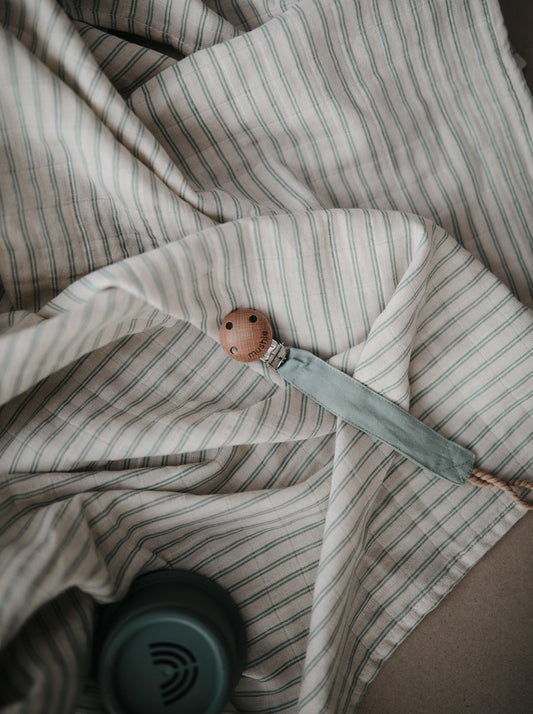 Pacifier Clip - Fabric | Roman Green