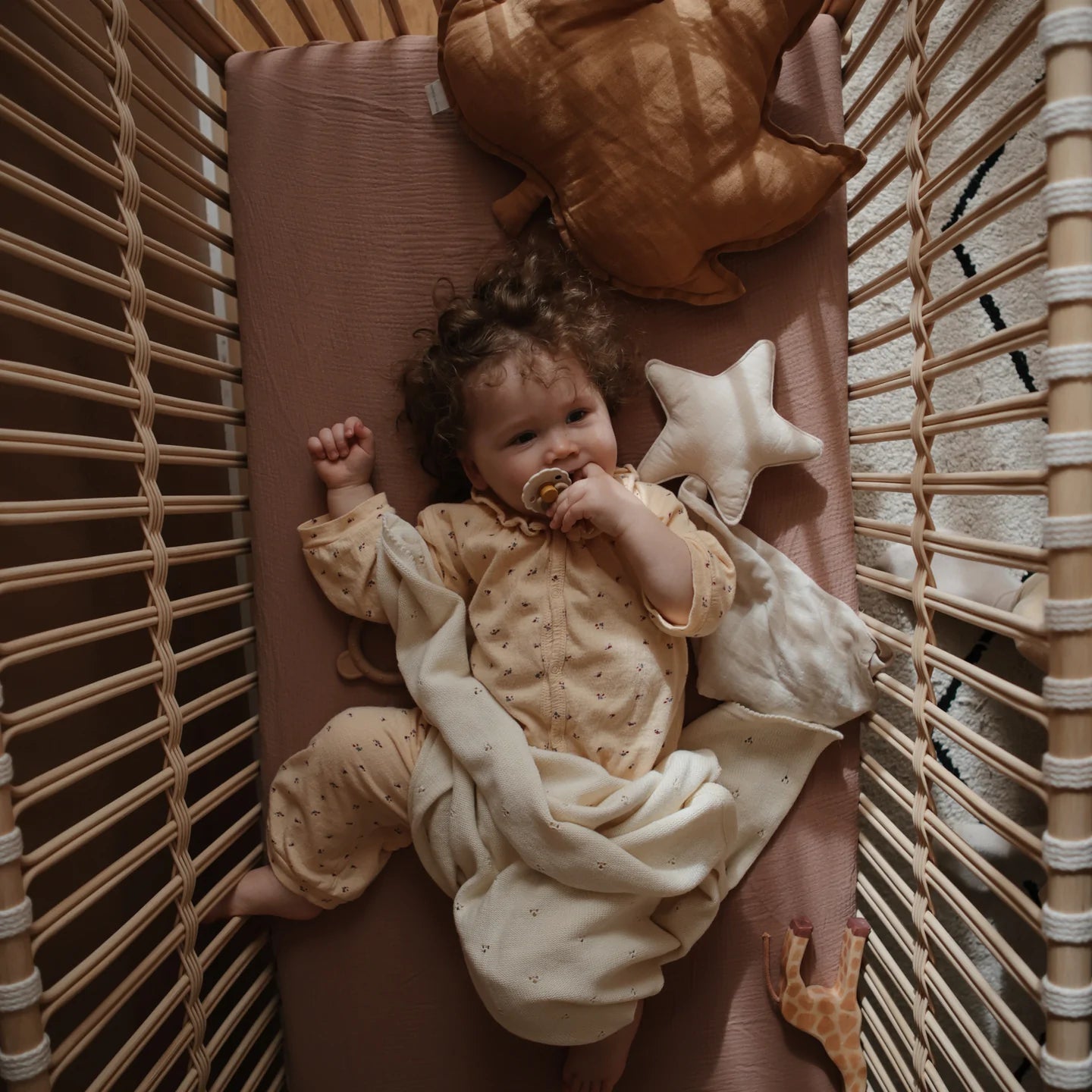 Star Lovey Blanket - Natural