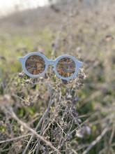 Round Retro Sunglasses - Sky Blue Matte