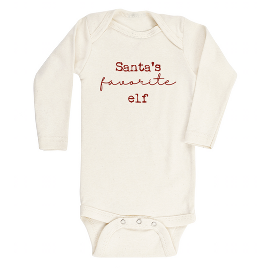 Santa's Favorite Elf | Long-Sleeve Bodysuit