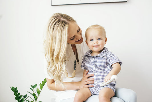 The Hudson Teething Necklace | Grey