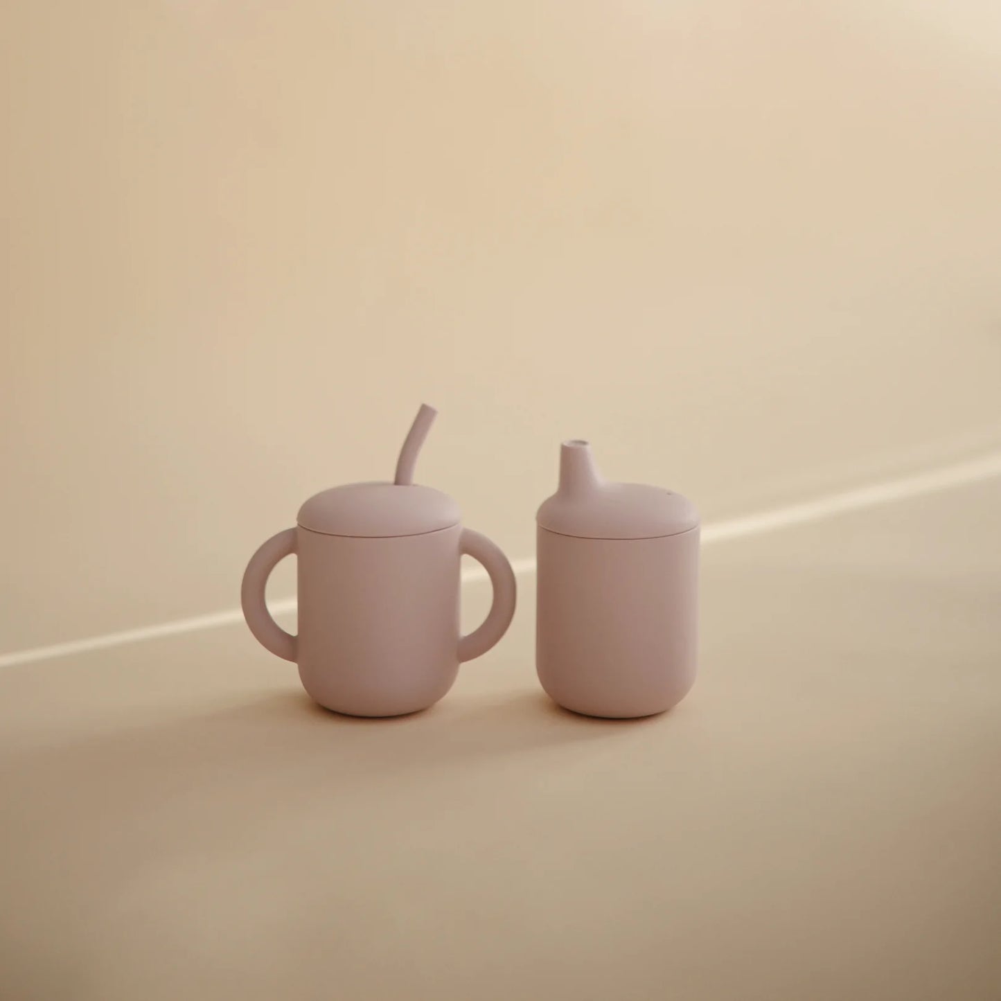 Silicone Training Cup + Straw | Lavander