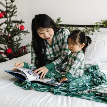 Noel Plaid Women's Bamboo Viscose Pajama Top