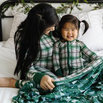 Noel Plaid Bamboo Viscose Zippy