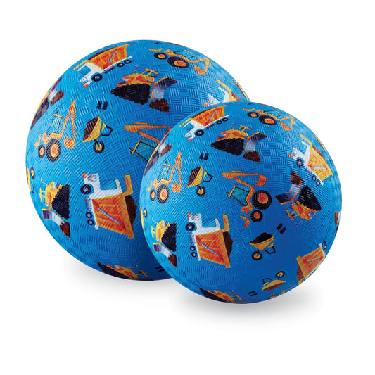 5" Playground Ball - Blue Construction