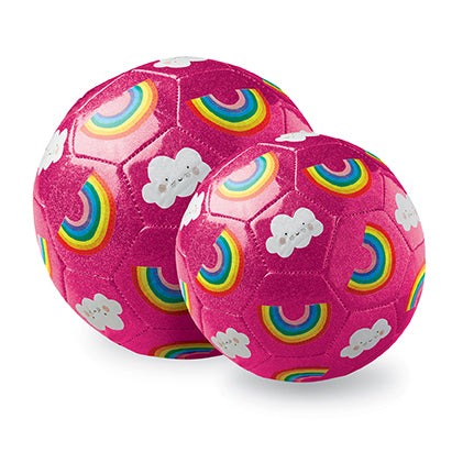 Size 2 Glitter Soccer Ball - Rainbow