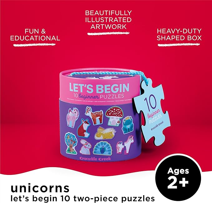 Let's Begin 2-Piece Puzzle - Unicorn