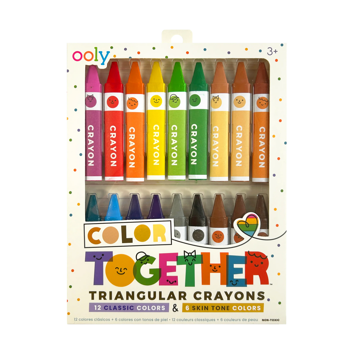 Color Together Triangular Crayons - Set of 18
