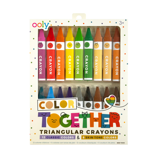 Color Together Triangular Crayons - Set of 18