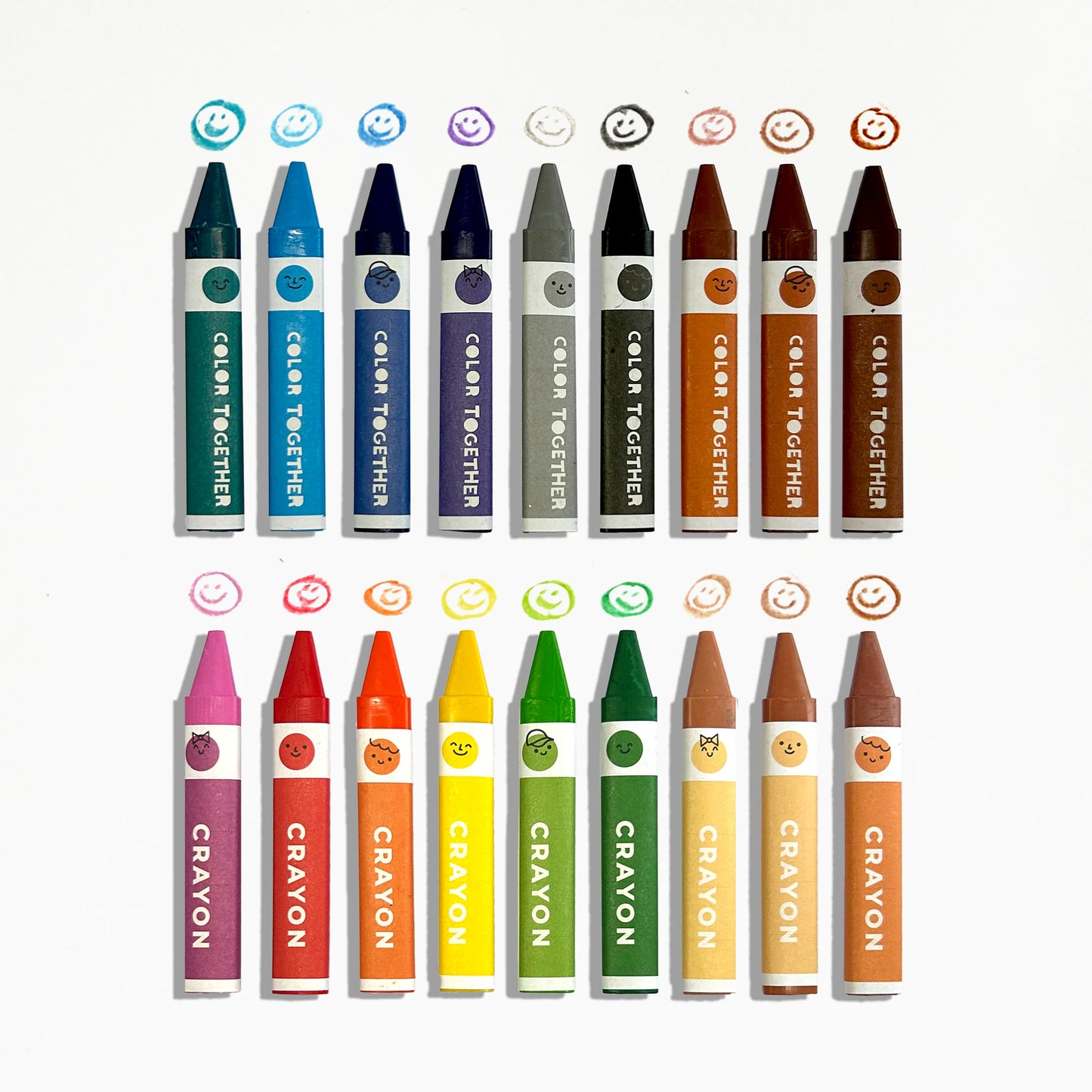 Color Together Triangular Crayons - Set of 18