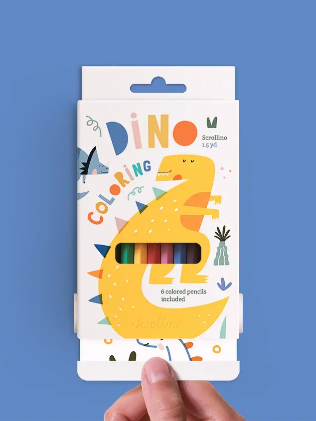 Scrollino Dino Coloring