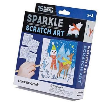 Sparkle Scratch Art - Winter Fun