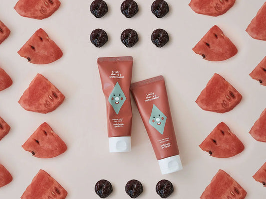 Natural Color Face Paint Clay Mask - Cherry & Watermelon