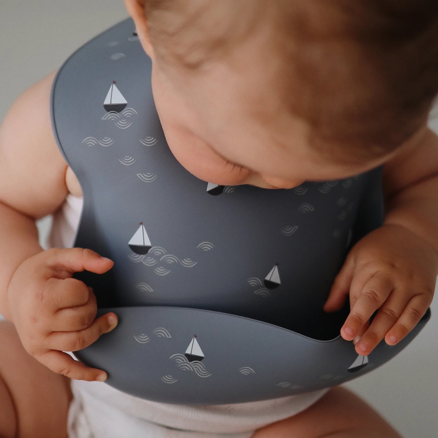 Silicone Baby Bib | Boats