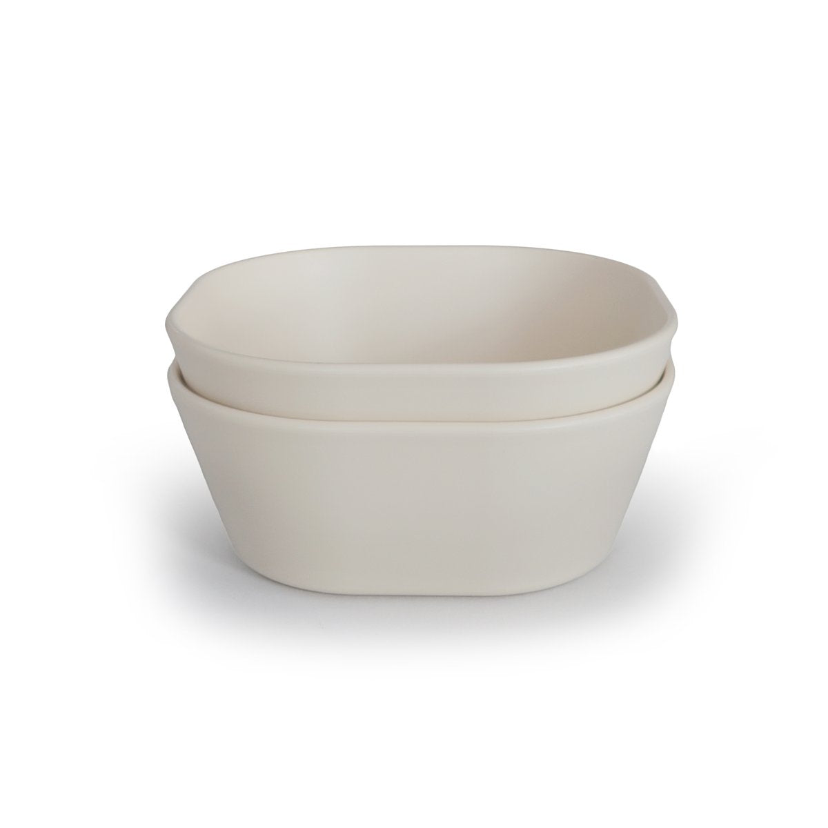 Square Dinnerware Bowl, Set of 2 | Ivory