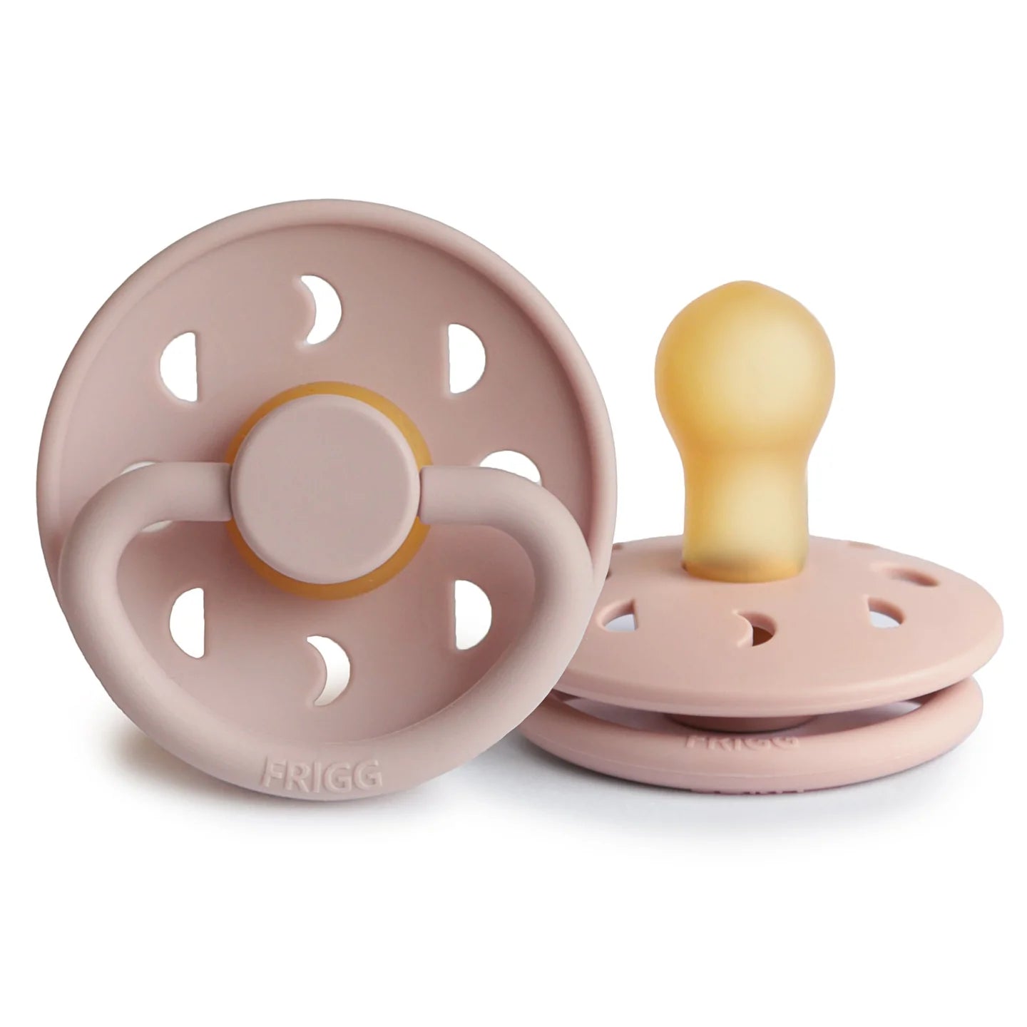 FRIGG Moon Phase Natural Rubber Baby Pacifier - Blush