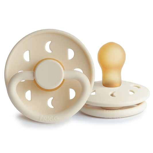 FRIGG Moon Phase Natural Rubber Baby Pacifier - Cream
