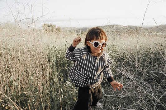 Round Bear Sunglasses - Sand Dollar Matte