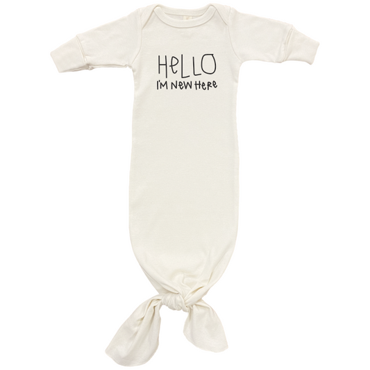 Organic Infant Gown | Hello I'm New Here