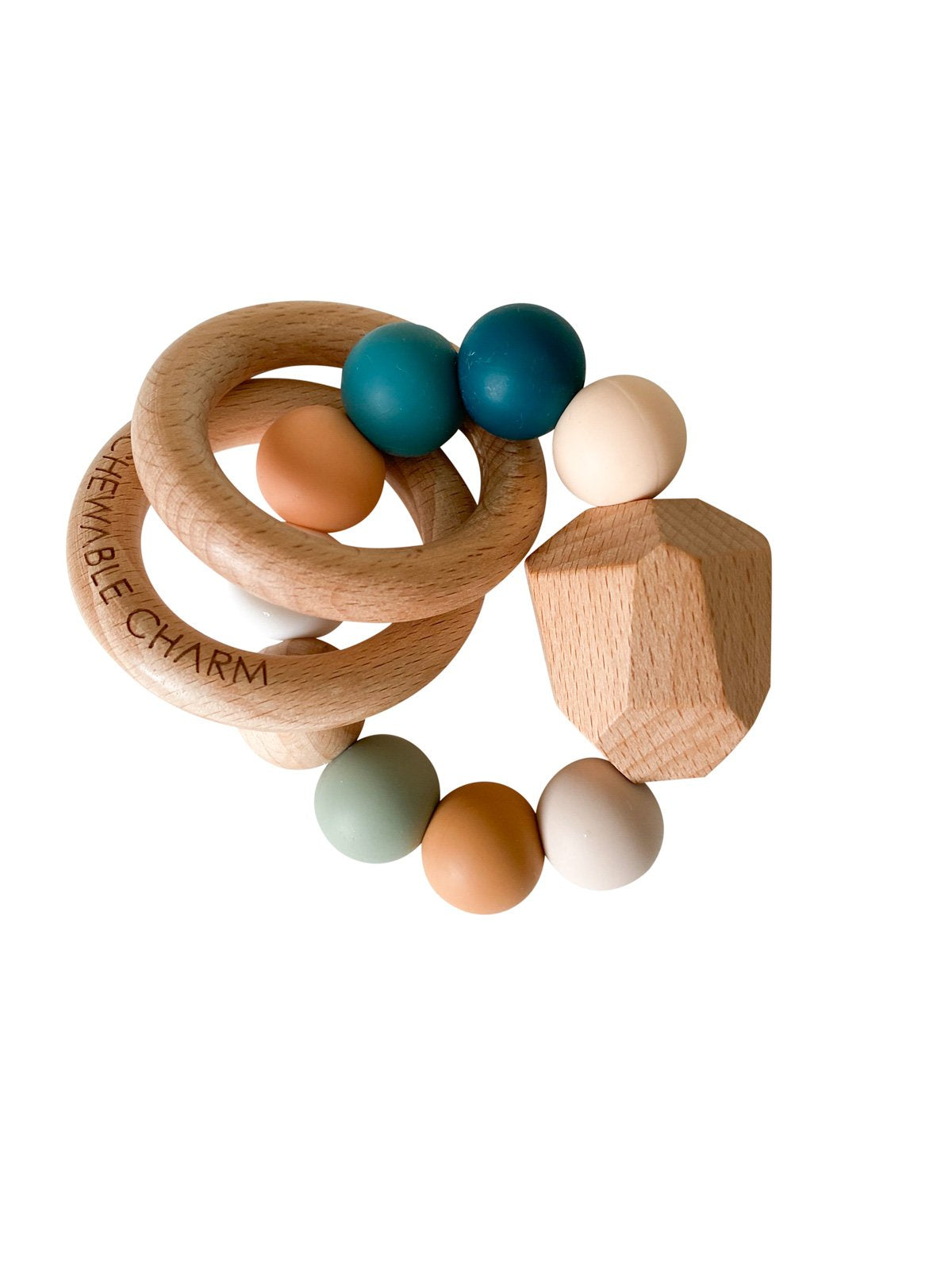Teether Ring - Silicone + Wood | Summer