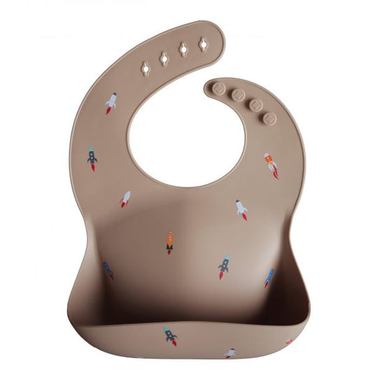 Silicone Bib | Rocket Ship