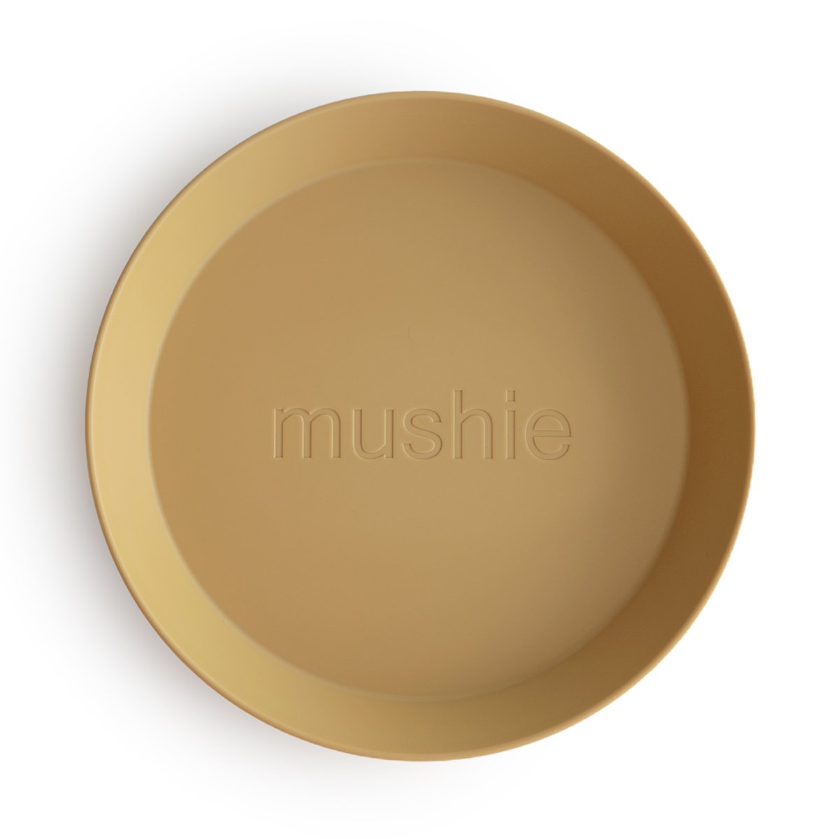 Round Dinnerware Plates - Set of 2 | Mustard