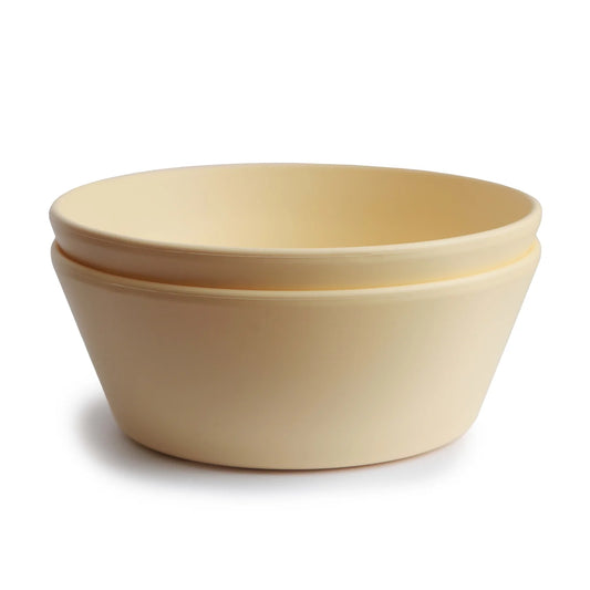 Round Dinnerware Bowl - Set of 2 | Pale Daffodil