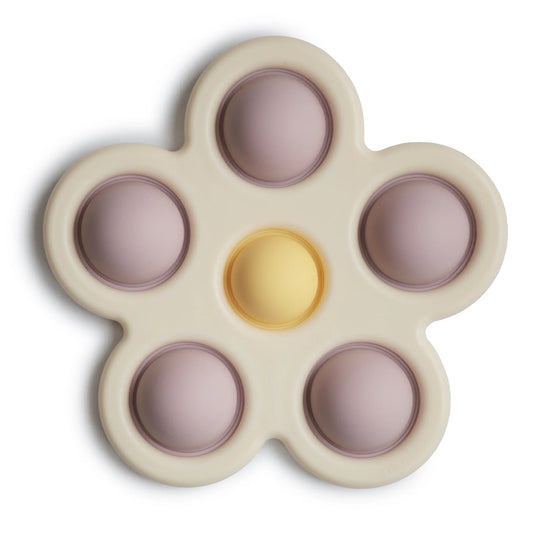Flower Press Toy - Soft Lilac/Daffodil/Ivory