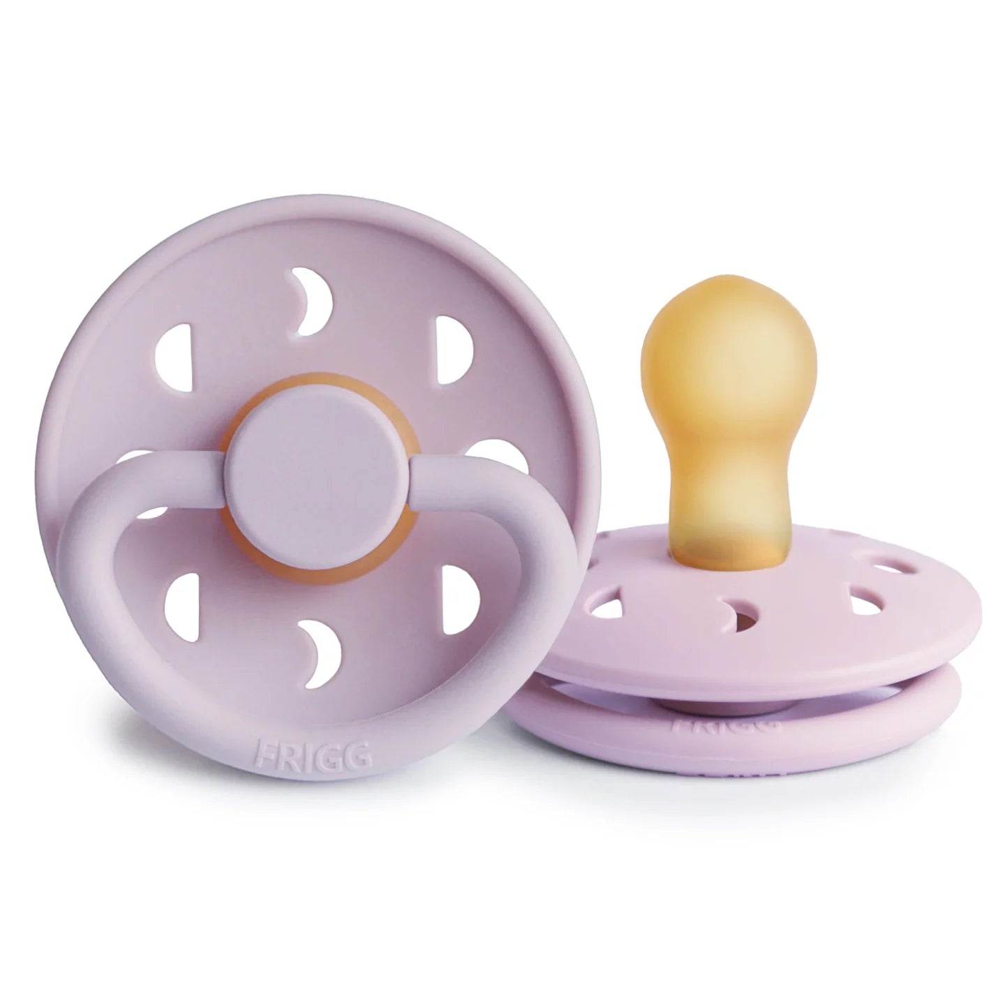 FRIGG Moon Phase Natural Rubber Baby Pacifier - Soft Lilac