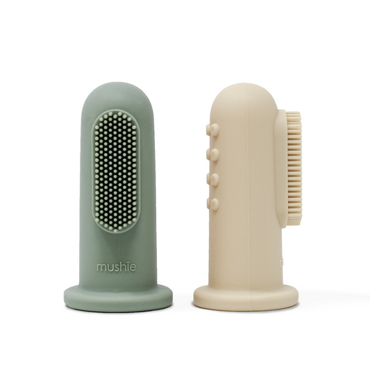 Finger Toothbrush | Shifting Sand / Cambridge Blue