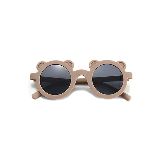 Round Bear Sunglasses - Coffee Matte