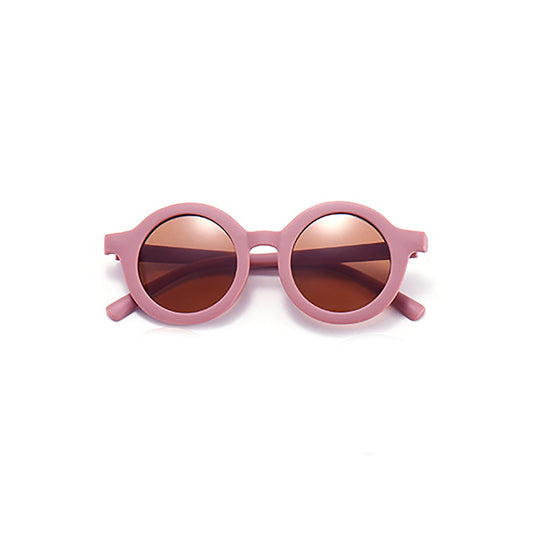 Round Retro Sunglasses - Dusty Rose Matte