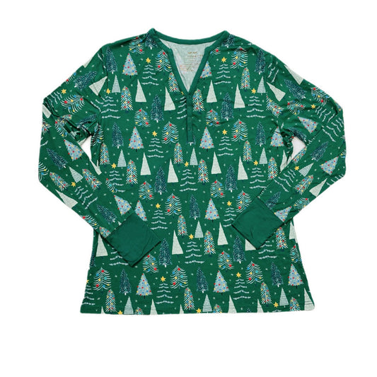 Twinkling Trees Women's Bamboo Viscose Pajama Top | Green