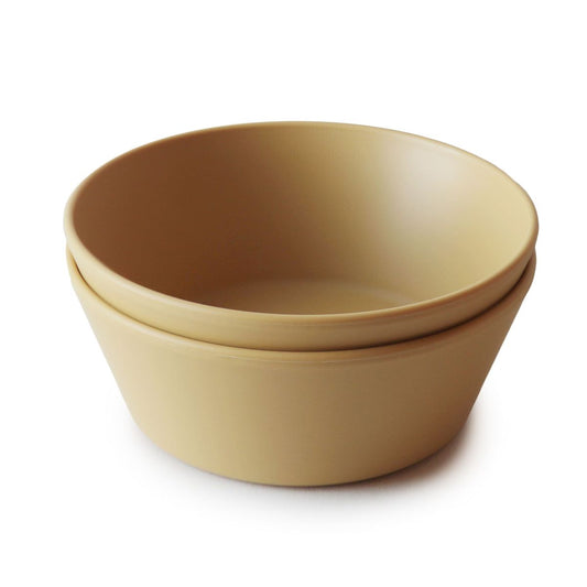 Round Dinnerware Bowl - Set of 2 | Mustard