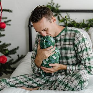 Noel Plaid Men's Bamboo Viscose Pajama Top