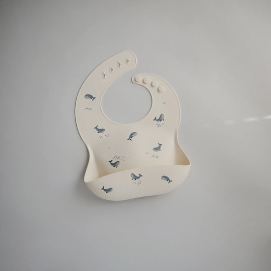 Silicone Baby Bib | Whales