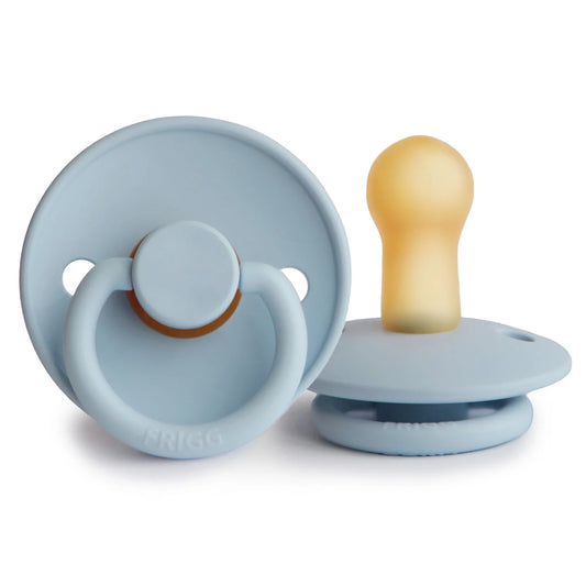 FRIGG Classic Natural Rubber Pacifier - Powder Blue