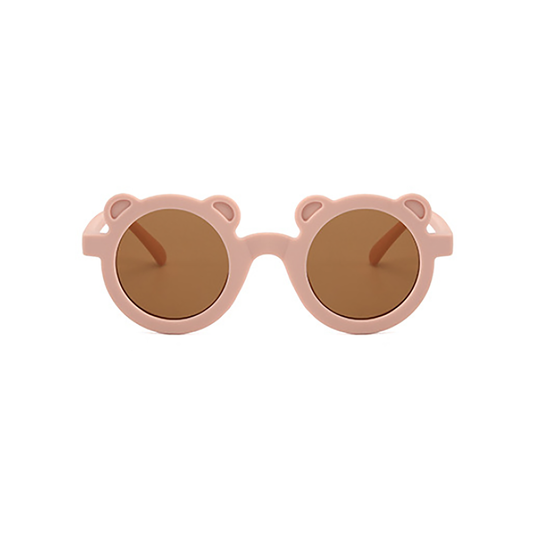 Round Bear Sunglasses - Soft Pink Matte