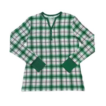 Noel Plaid Women's Bamboo Viscose Pajama Top
