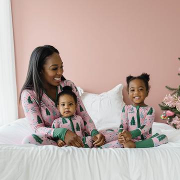 Twinkling Trees Women's Bamboo Viscose Pajama Top | Pink