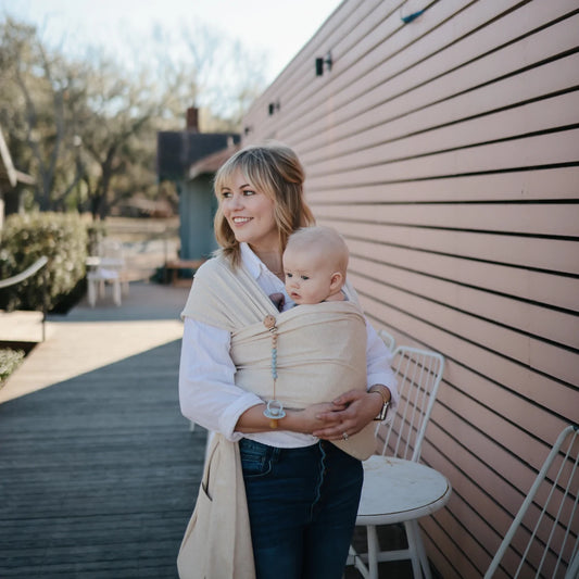 FRIGG Classic Natural Rubber Pacifier - Powder Blue
